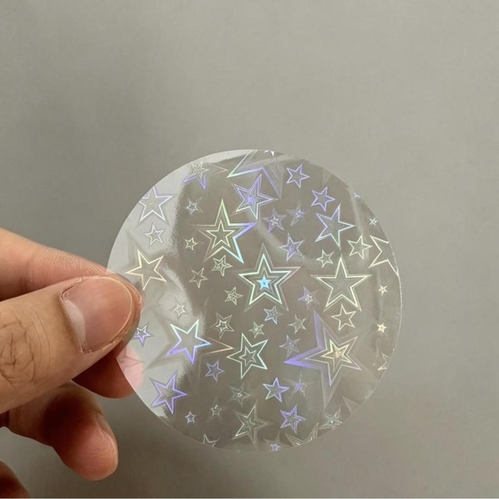 58MM Badge Making Film: Star Design, Broken Glass Protective Layer