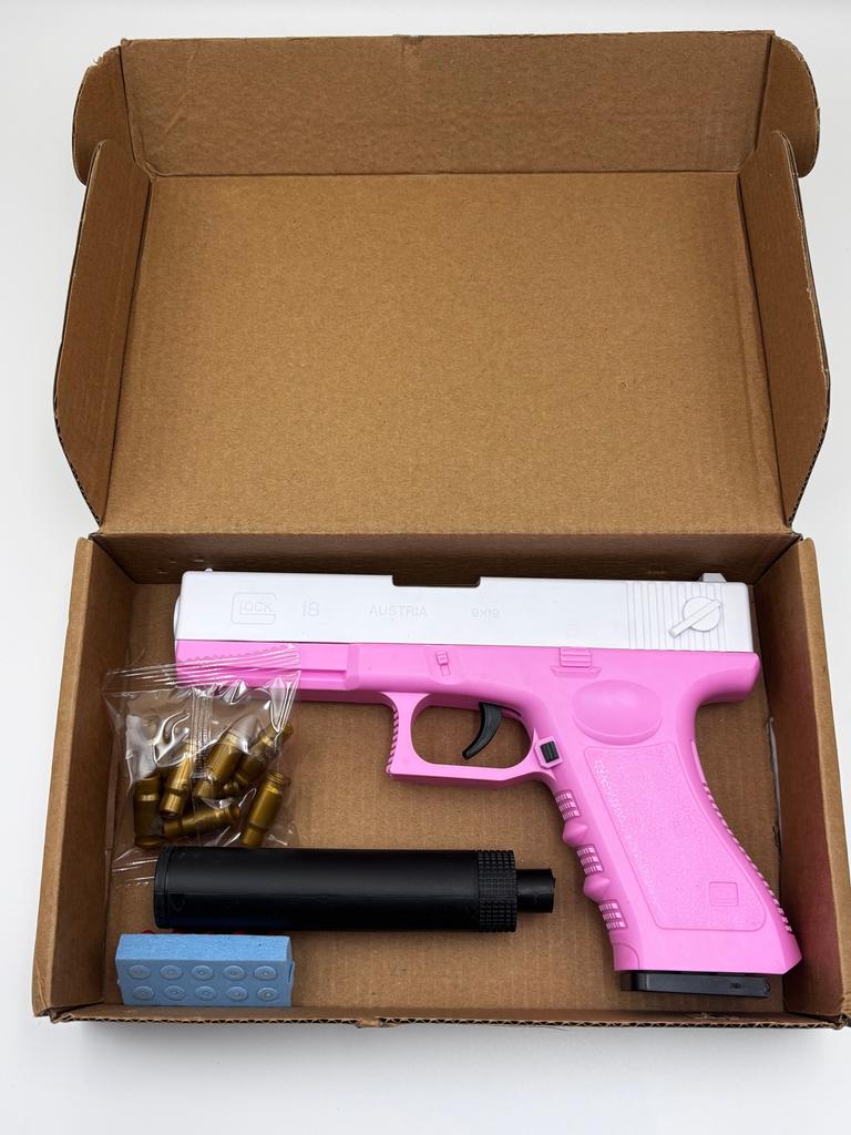 NEW High Quality Soft Bullet Air Gun Manual Toy Gun Lower Magazine Laser Outdoor Sports CS Game Weapons Children Gift Boys Gift