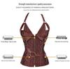 European & American Steel-Boned Leather Punk Corset Waist Cincher for Performance 