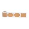 Kraft Label Stickers Writable Gift Labels, 300PCS Self-Adhesive Brown Labels for Essential Oil Bottle, Jars, Food Storage or Gif