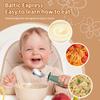 316 Stainless Steel Children's Utensil Set: Knife, Fork, Spoon with Silicone Handle for Infants and Toddlers, Portable Design for Mealtime.