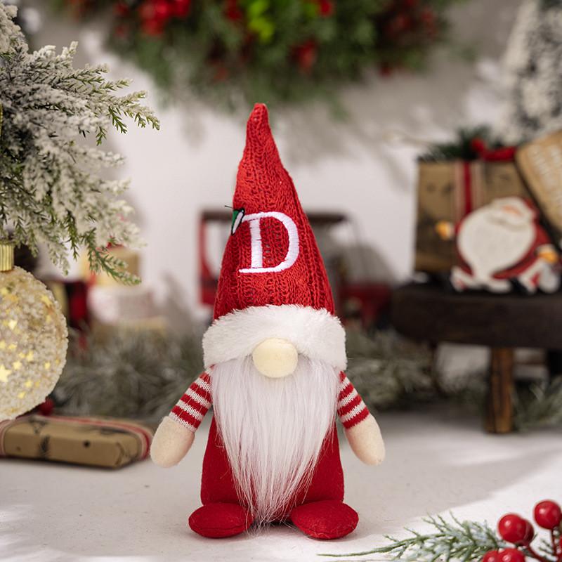 Adorable Christmas Gnome Figurine With Knitted Hat Perfect For Festive Decor