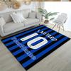 Inter Milan Customizable Name Area Rug Perfect for Study room Game Room Dormitory Balcony Anti-slip Rug Office home decor Best for Christmas