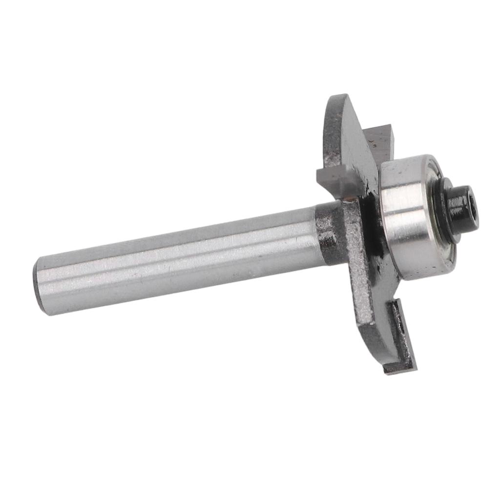 T-förmiger Fräser 1/4 Zoll Schaft 1/8 Schneidenhöhe Lager 3 Zähne Nutfräser für Holz Sperrholz