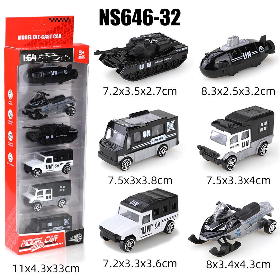 1:64 Alloy Toy Car Racing & Police Model Set for Kids