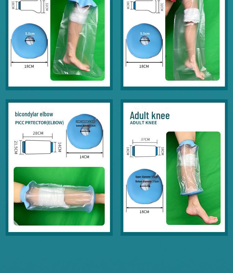 Copricast impermeabile per gamba e piede da 70 cm - Protezione per il bagno post-operatorio