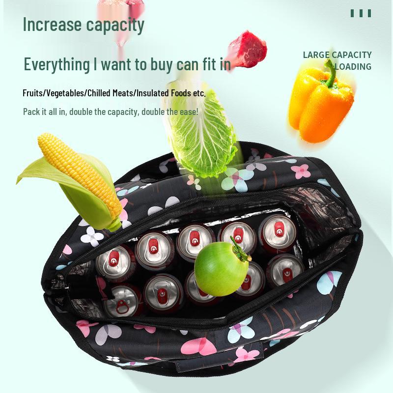 Portable Folding Shopping Cart with Telescopic Handle