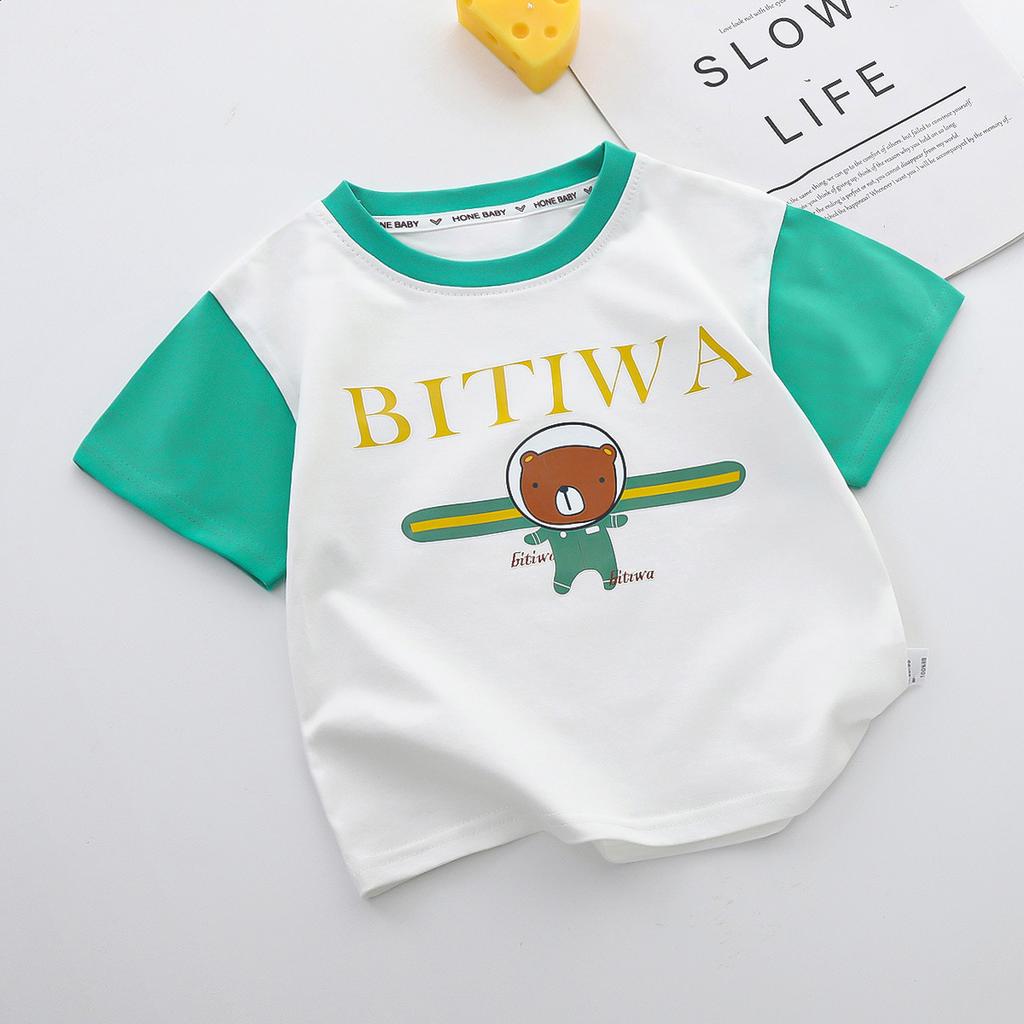 Children's short-sleeved T-shirt summer cotton new boys Korean version of girls boys clothes half-sleeved baby top children's clothing