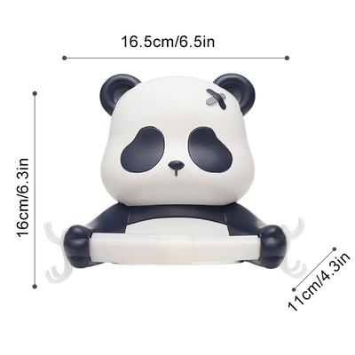 1Pc Kreative Ohne Stanzen Lagerung Rack Wand Montiert Panda Tissue Halter Toilette Niedlich