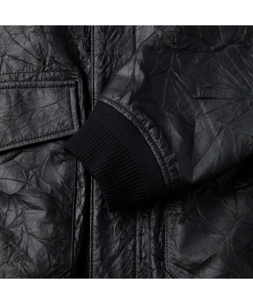 Series Cracked Blouson Leather Jumper Sauds26201Bkx