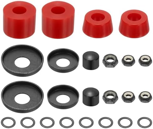 YELARXI Polyurethan Skateboard Bushings Truck Rebuild Long-Board Kit Unterlegscheiben Pivot Cup