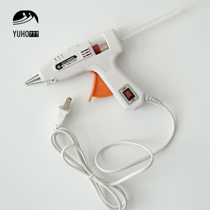 Yuhou Hot Melt Glue Gun with Sticks for DIY Flower Crafting - 20/25/40W