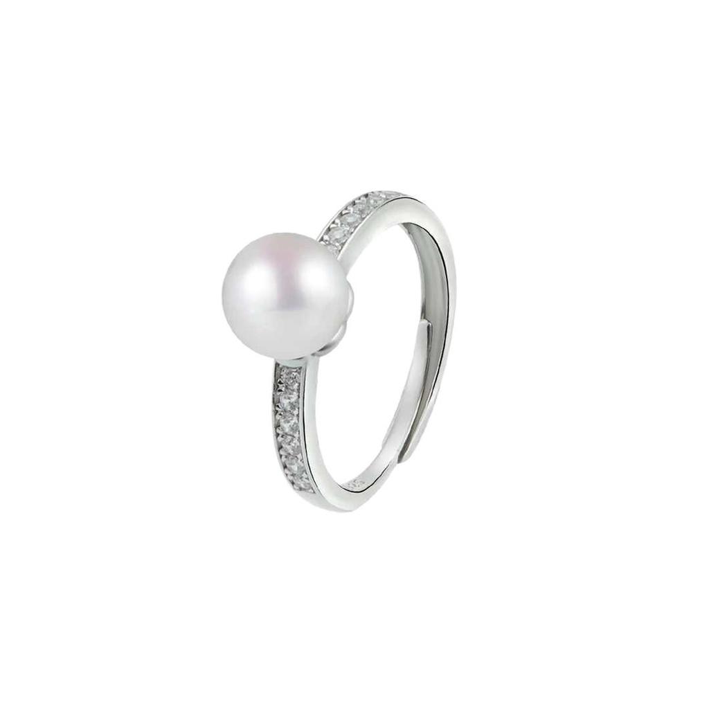Zhuji Freshwater Pearl & Zirconia Elegant Ring