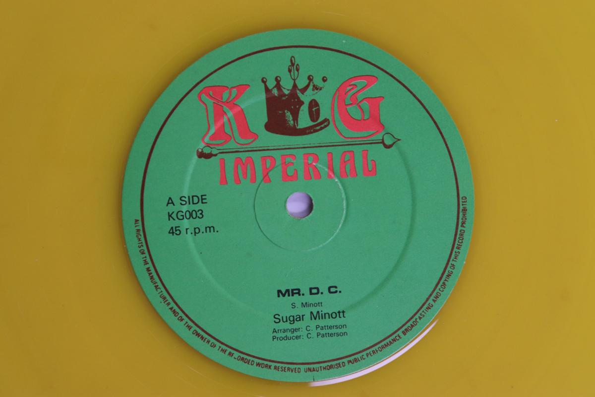 

12inch Record SUGAR MINOTT Mr. D. C. Mr. Fisher Man KG003 KG IMPERIAL 1980 Non Japan Reggae Ska Dub Used