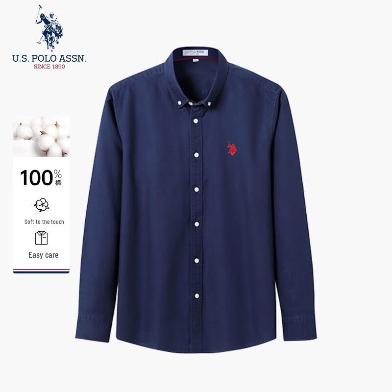 

нас. POLO ASSN. Чоловіча повсякденна сорочка з довгим рукавом зі 100% бавовни M/170