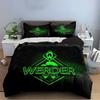 Werder Bremen Neon Bedding Set Bedding Duvet Cover Set Duvet Cover Pillowcases Home Decor (1 * Duvet Cover 2 * Pillowcases, Without Duvet Insert)