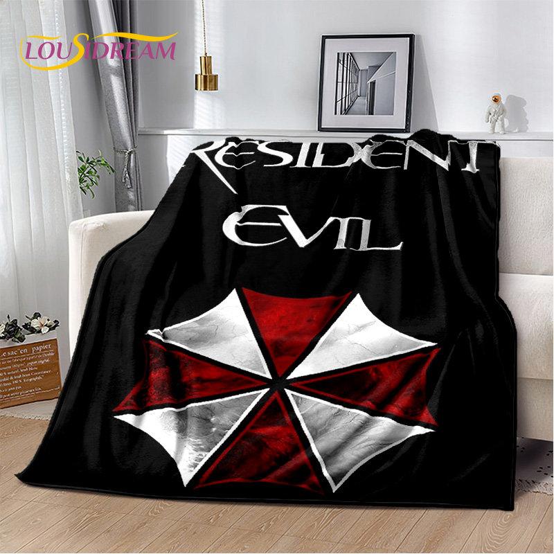 R-Resident Evil Game Gamer Soft Plush Blanket,Flannel Blanket Throw Blanket for Living Room Bedroom Bed Sofa Picnic Office Cover