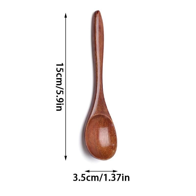 

Ложки из натурального дерева, деревянная ложка, прочные, здоровые, корейские, японские, китайские ложки для приготовления пищи, кухонная посуда