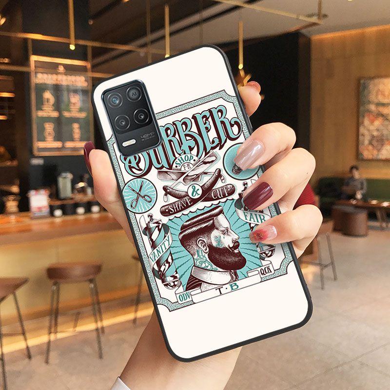 Funda Funny Letter Barber Shop Hair Phone Cover For Oppo Realme 8Pro 6PRO 6i 7pro 9i 9pro C11 C21Y C21 C25Y C25S C3 Q3S XT Cases