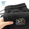 Jeanswest Men's Waffle Knit Bear Print Jogger Sweatpants