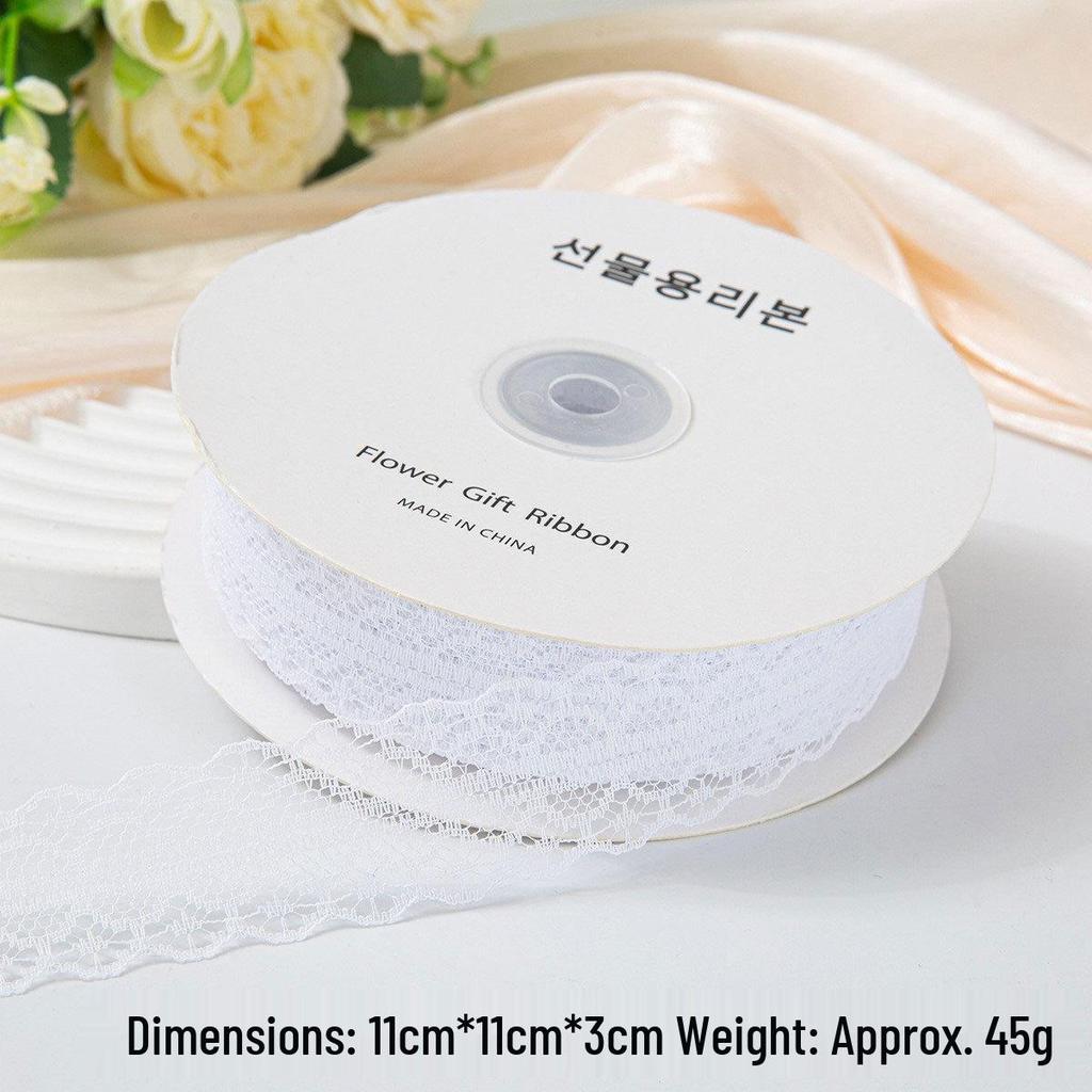50-Yard Lace Ribbon with Rose and Butterfly Design for Cake Decoration and DIY Arts