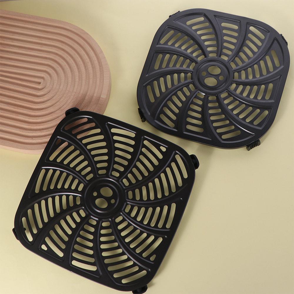 Round Air Fryer Grill Pan Square Air Fryer Grill Plates Crisper Basket Replacement Tray