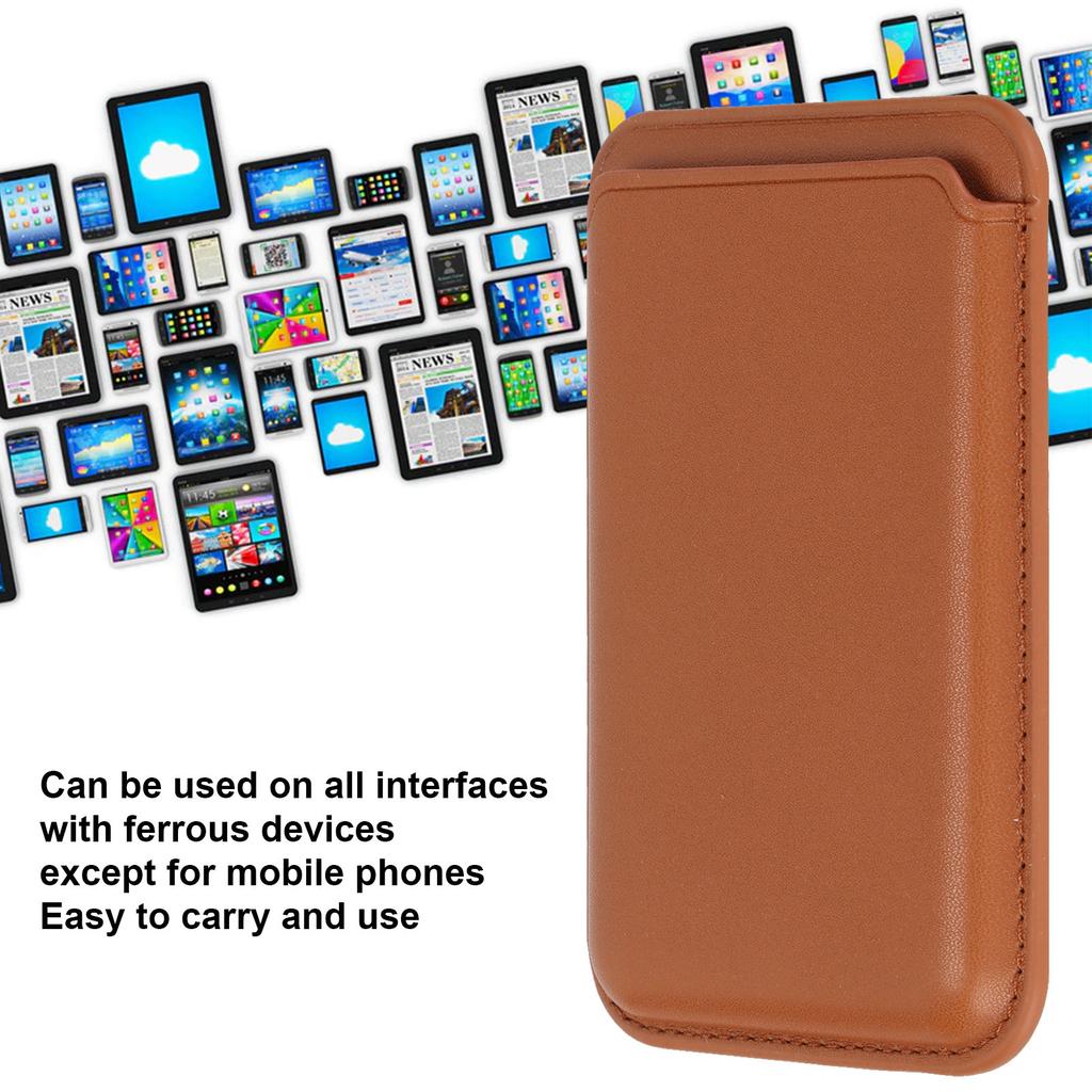 Magnetic Wallet PU Leather Holds Up to 2 Cards Cell Phone Card Holder for Most of Smart Phones
