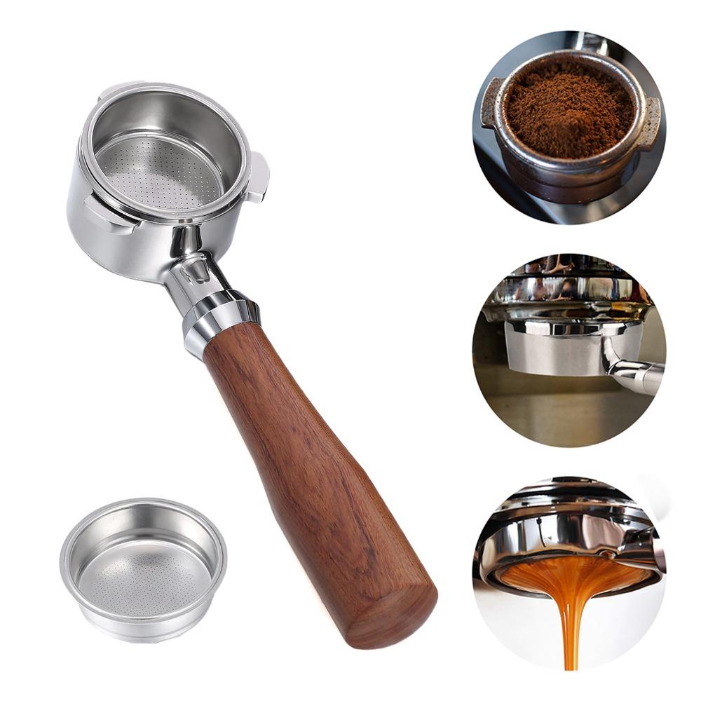 51mm Diameter Bottomless Portafilter 3-Ear Design Espresso Filter Holder Coffee Brewing