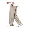 [Zronlion] Men's Casual Straight Pants, Wide Pants, Cool Feel, Summer Clothes, Large Size, Plain, Casual Long Pants, Commuting to Work or School,