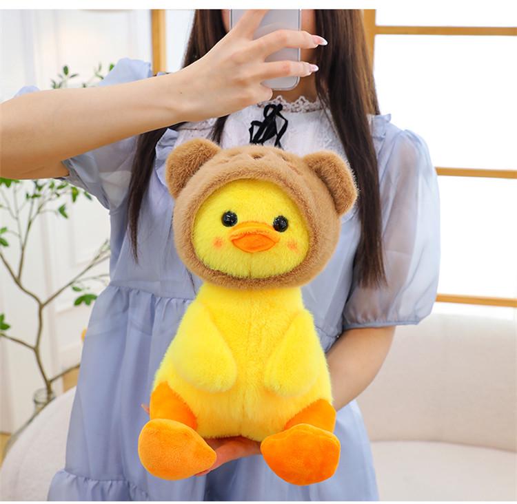 Cuddly Yellow Duck Doll Plush Toy and Pillow