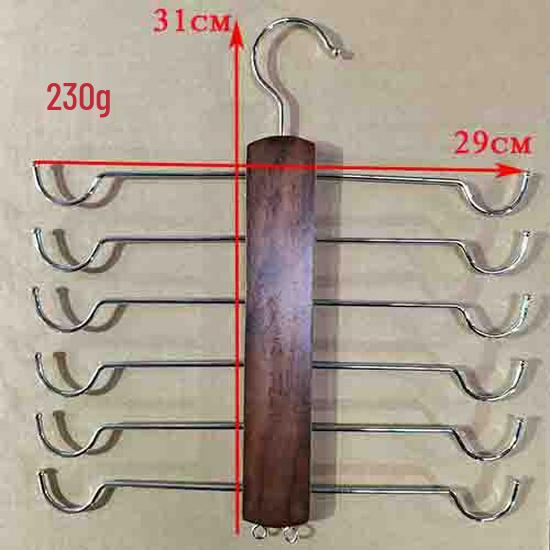 Multifunktionale Rutschfeste Holzbügel & Aufbewahrungsgestell für Kleidung, Socken und Unterwäsche