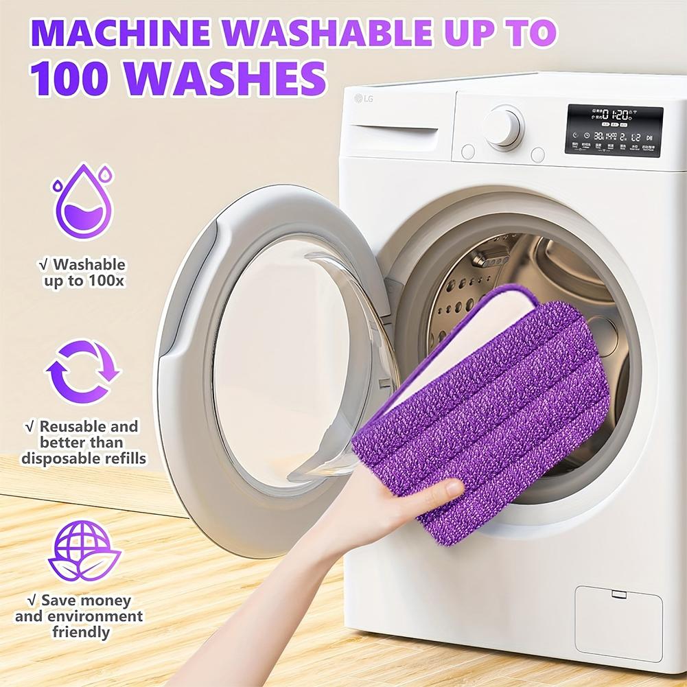 Reusable Microfiber Mop Pads Microfiber Washable Fiber Cloth Accessory For Swiffer Mopping Powe V0K5