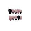 Elegant Noblewoman 3D Hand-painted Mid-length Wearable Nails – Pure Handmade High-End Design