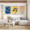 Flower Market Wall Art Decoration Colourful Spring Flowers Canvas Painting Abstract Living Room Room Poster Home Decoration