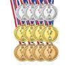 PATIKIL 3,8 cm Mini Gold Silber Bronze Medaillen 12 Stück