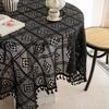 Lace Table Cloth Fabric French Hollow White Coffee Table Cloth Tablecloth Rectangular Round Table Photo Picnic Cloth Cover Cloth