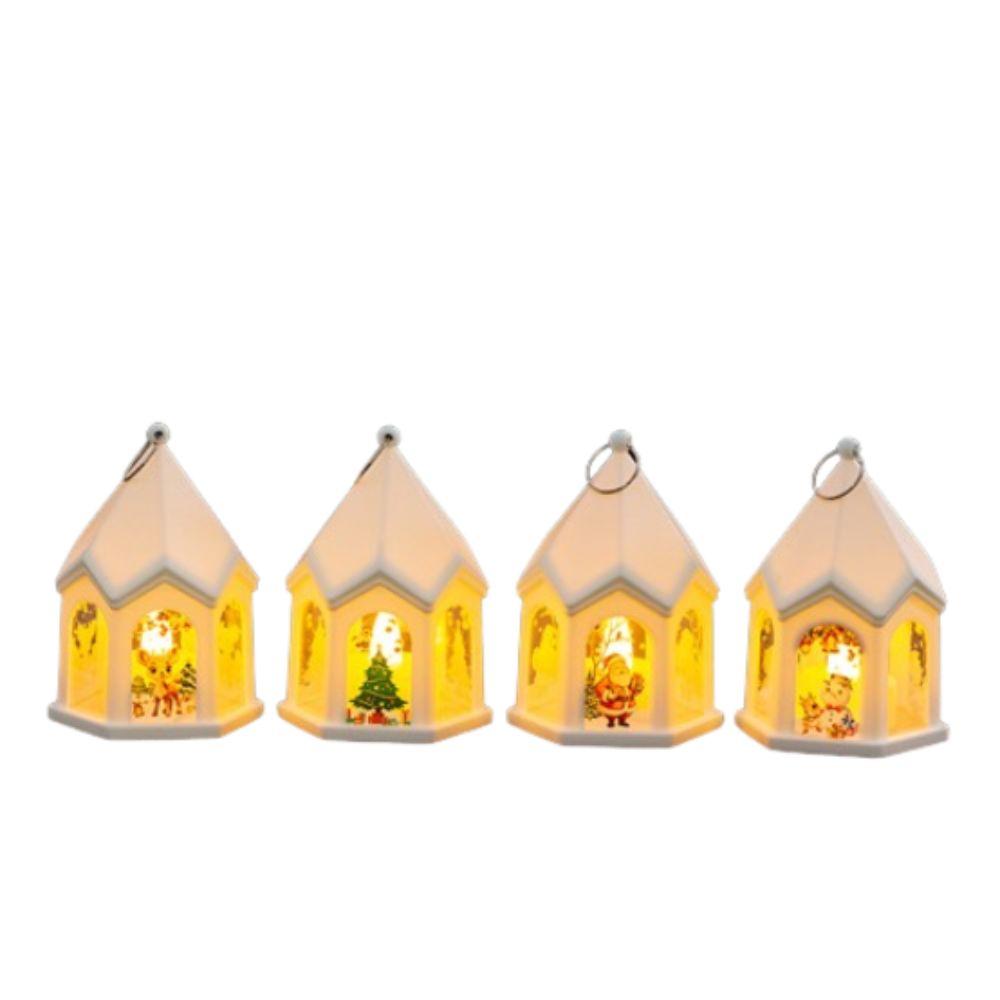 Luminous Wind Lantern Mini Merry Christmas Decor Kid Toys Vintage Nightlight Party Favors