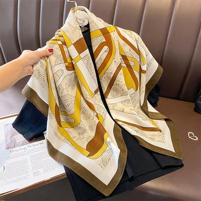 90 * 90cm New Square Scarf Multi Functional Decorative Fashion Scarf Dual Purpose Shawl Wear Sunscreen Winter Warmth