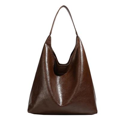 Korean Version of Niche Simple Female Texture Lazy Retro Tote Bag Women's Versatile Shoulder Bag
