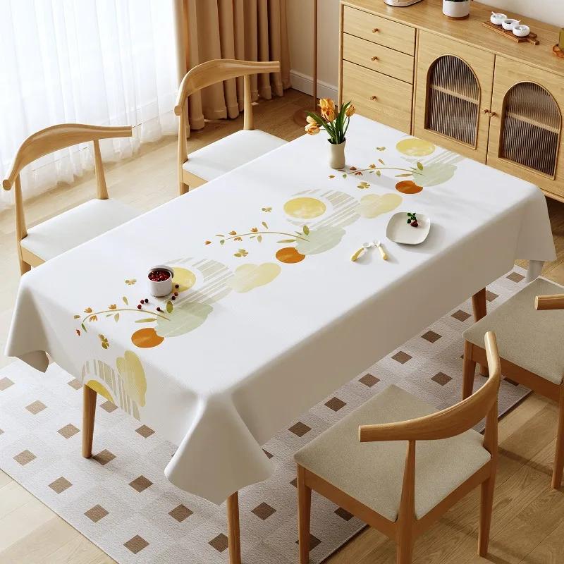 Luxury Tablecloth High-temperature Resistant Waterproof and Oil Resistant Household Tablecloth Coffee Table Cloth Party Decor