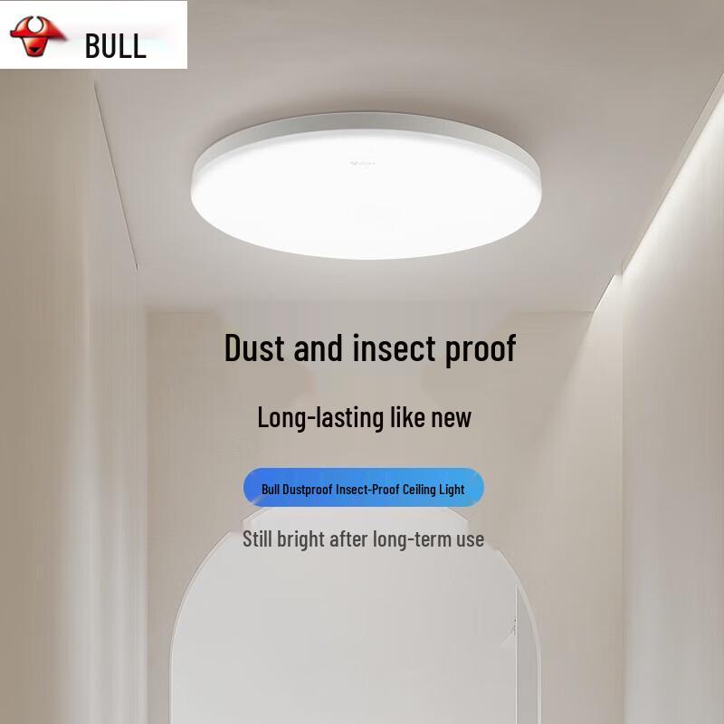 BULL 18W IP50 Dustproof LED Ceiling Light, 5700K