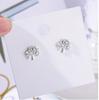 Elegant Wishing Tree Earrings: Japanese & Korean Design with Silver Needle for Women