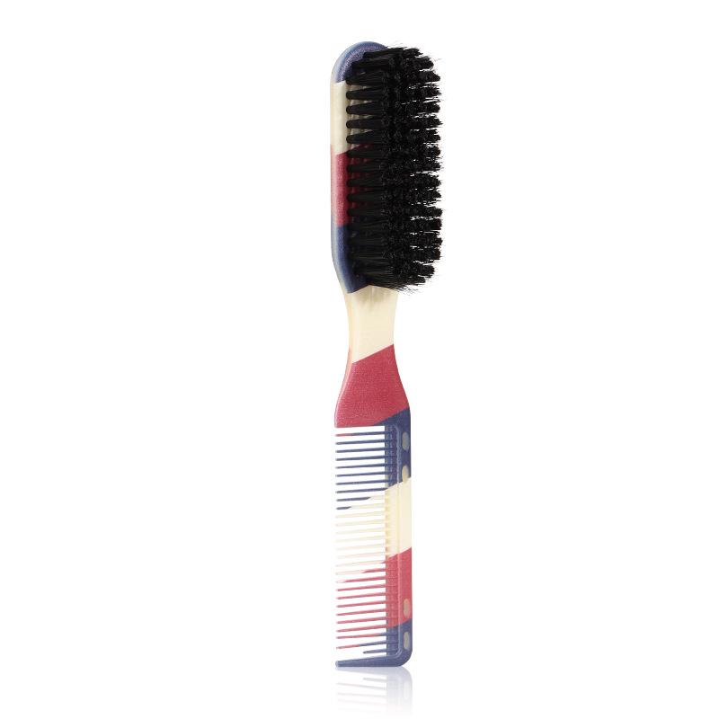 Men's Double-Headed Beard & Hair Styling Comb with Horsehair Brush