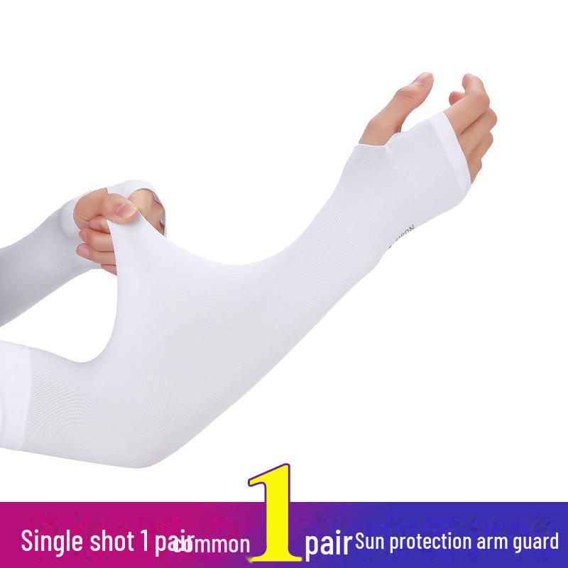 Unisex Ice Silk UV Protection Arm Sleeves: Breathable, Anti-UV Gloves for Cycling and Driving