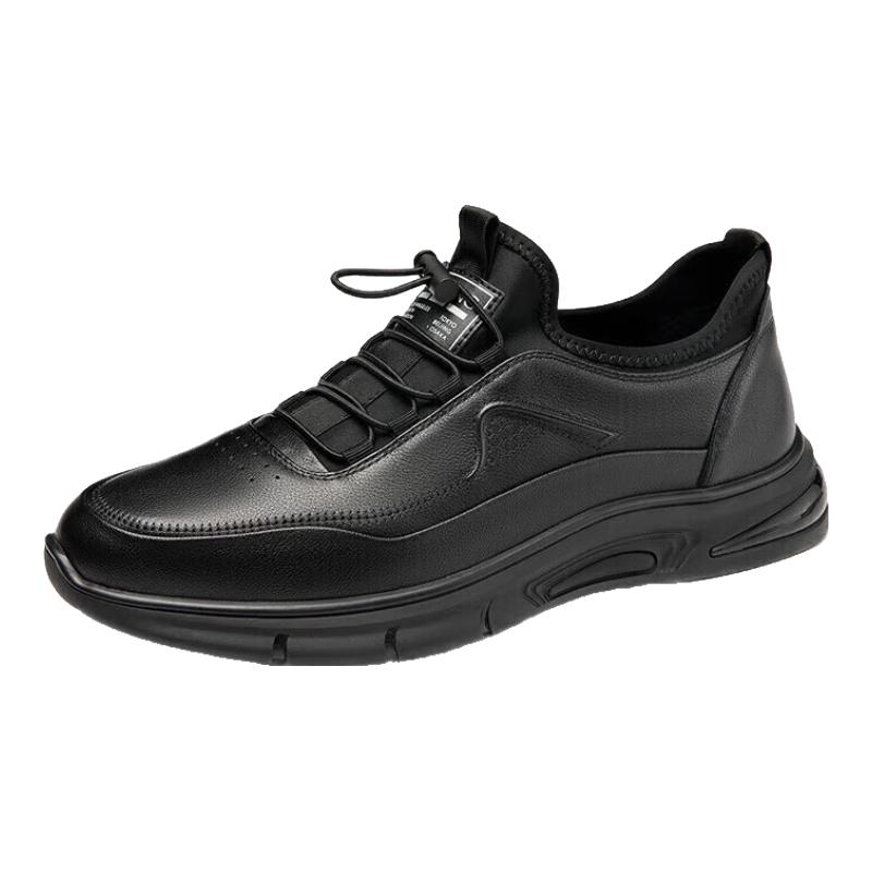 Мужские кожаные кроссовки Aokang для бега, business casual, спортивные 40
