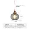 Retro Glass Pendant Light Nordic Dining room Pendant Lamp Creative Minimalist E27 Transparent Lampshade For Restaurant Light