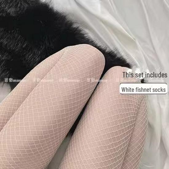 Susheng Sexy Summer Lace Fishnet Over-the-Knee Black Stockings A8