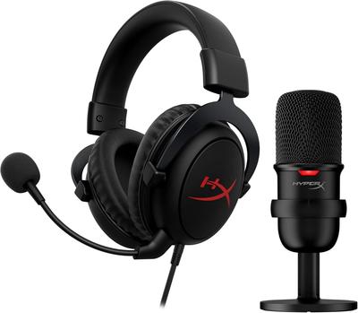 HyperX Gaming Startpakke Indeholder HyperX Cloud Core Gaming DTS Spatial Audio og HyperX SoloCast USB-mikrofon HBNDL0001 – Headset, HovedtelefonX