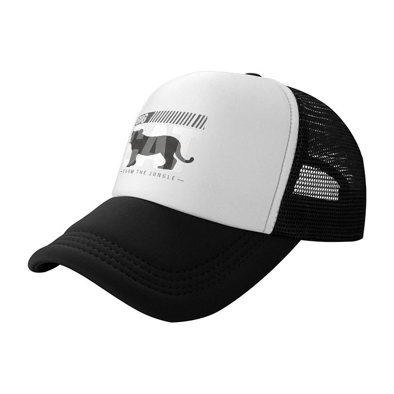 Chapeau de camionneur en maille LION IN THE JUNGLE avec Graphique Animal Audacieux et Design Respirant pour les Aventures en Plein Air