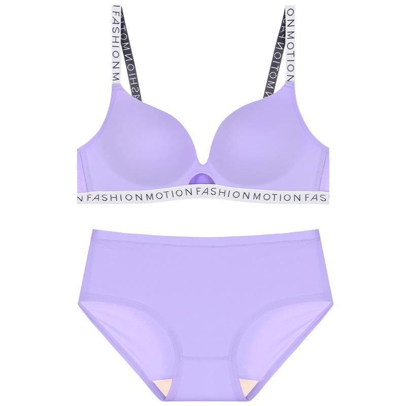 Women's Wireless Padded Bra Set: Adjustable, Push-Up One-Piece for Small Bust